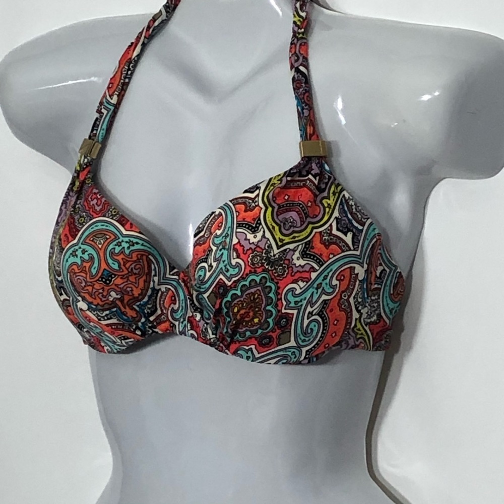 VICTORIAS SECRET molded cups bohemian paisley top - Picture 4 of 12
